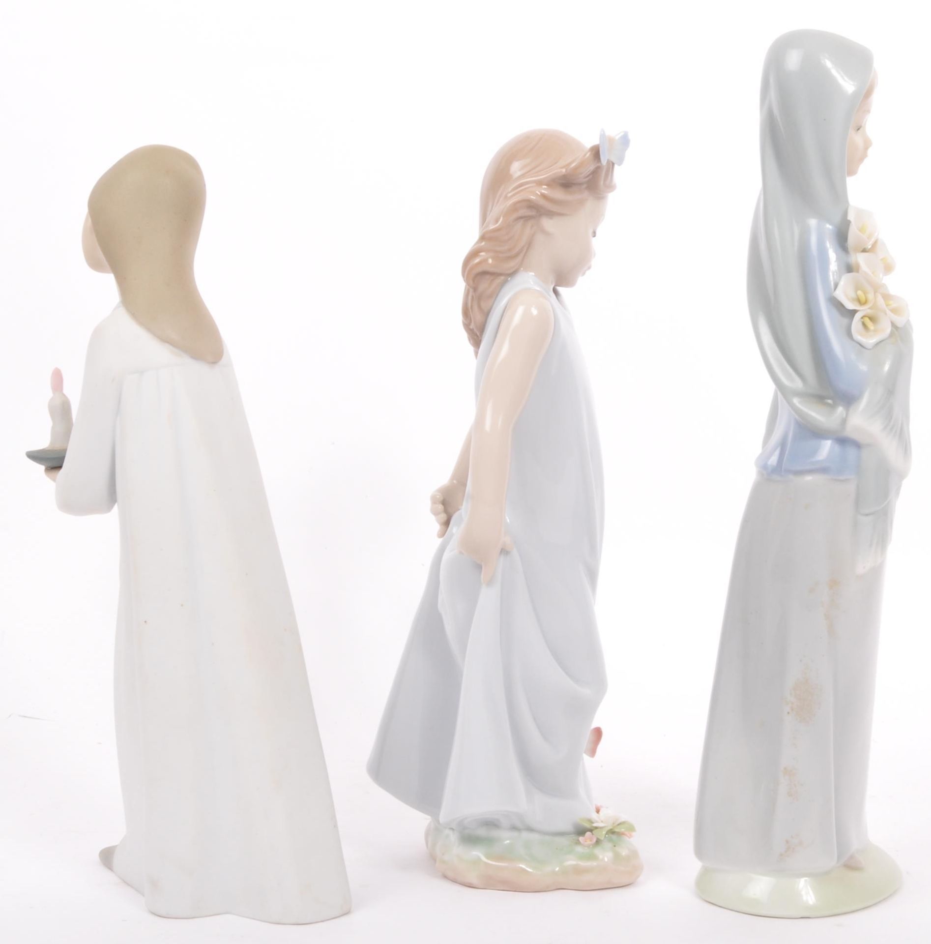 COLLECTION OF SIX VINTAGE NAO BY LLADRO PORCELAIN FIGURINES - Image 5 of 7