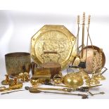 LARGE COLLECTION OF 19TH AND 20TH CENTURY BRASS ITEMS