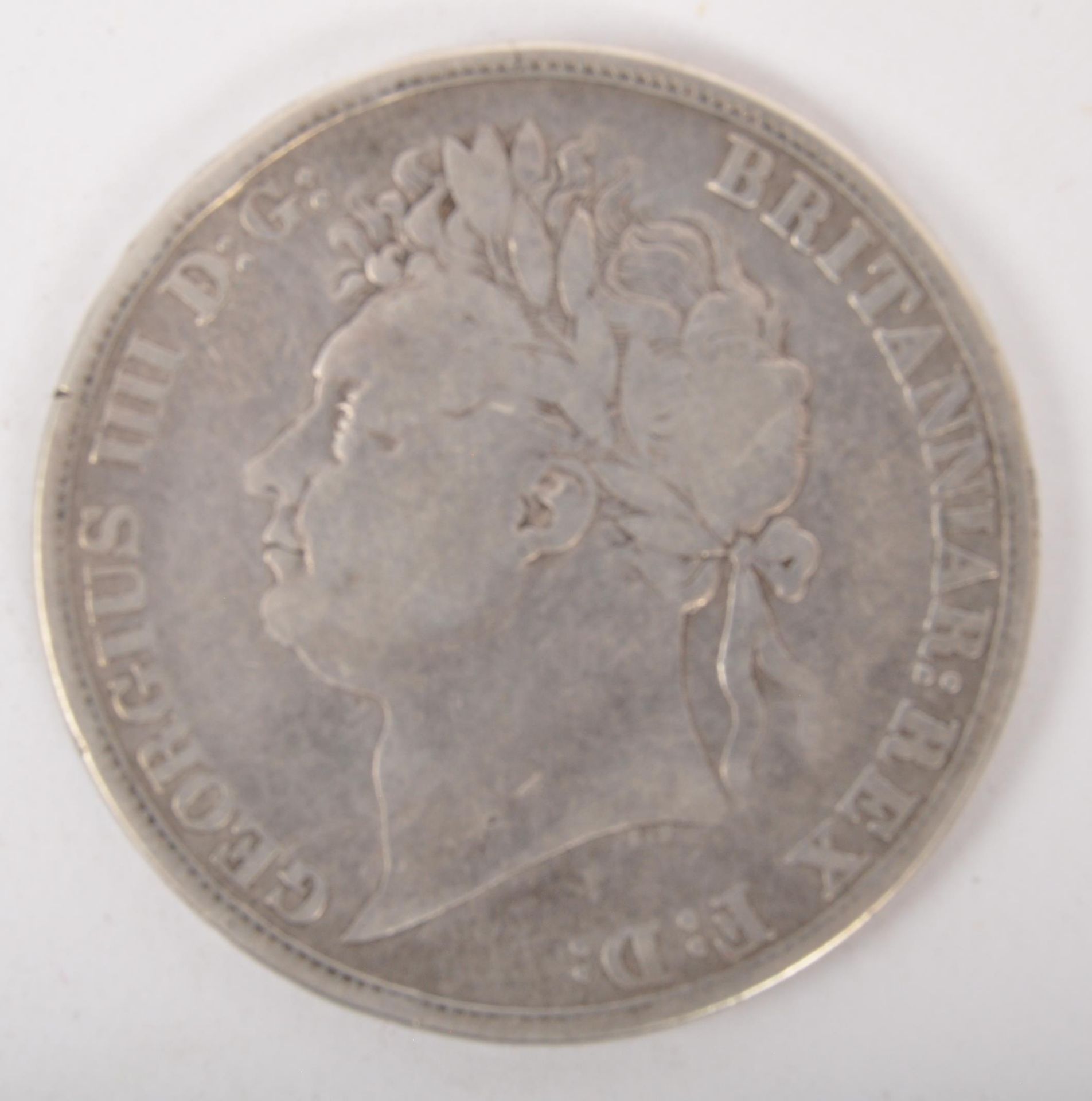 EARLY 19TH CENTURY 1822 GEORGE III SILVER CROWN COIN