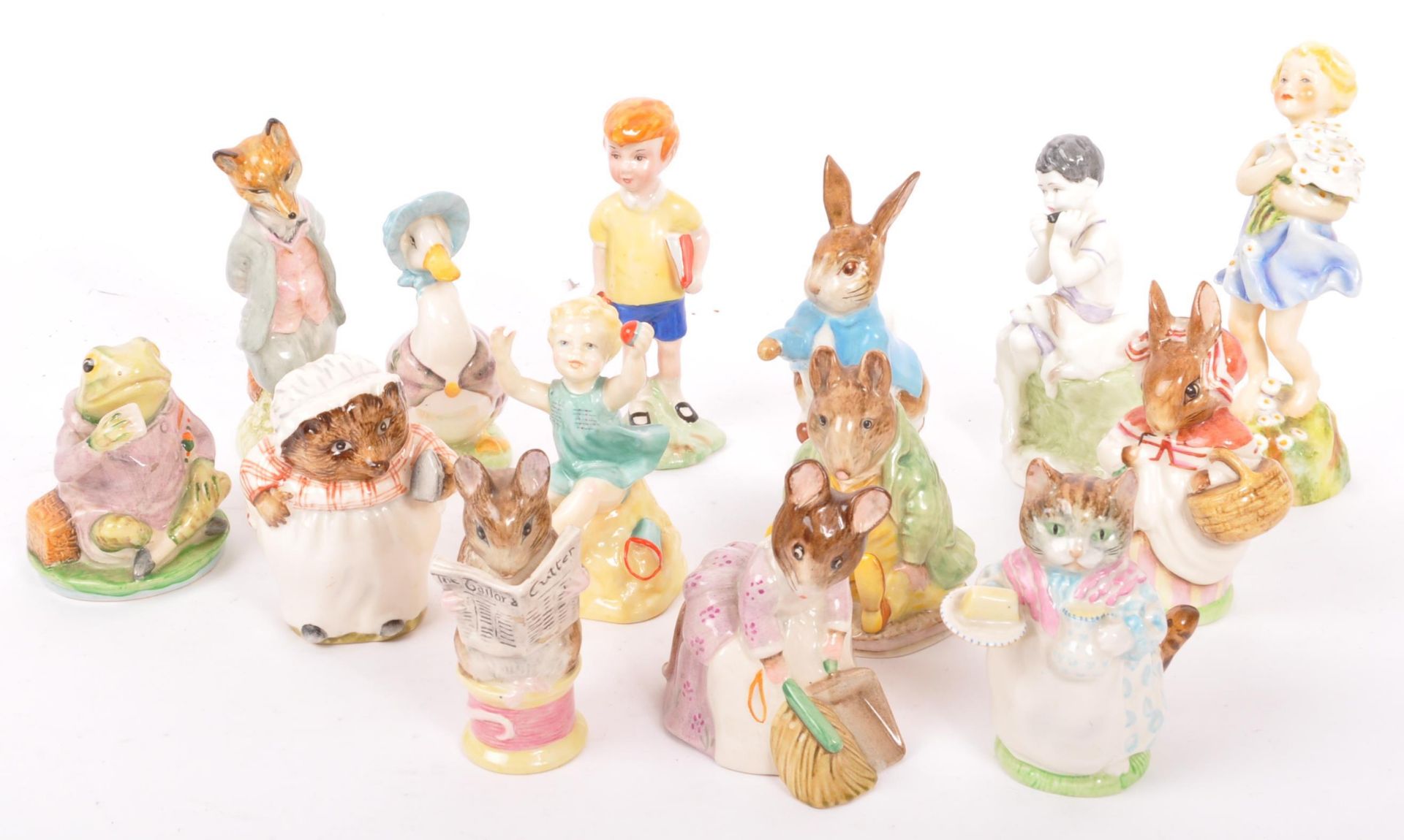 COLLECTION OF BEATRIX POTTER CHINA FIGURINES