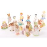 COLLECTION OF BEATRIX POTTER CHINA FIGURINES