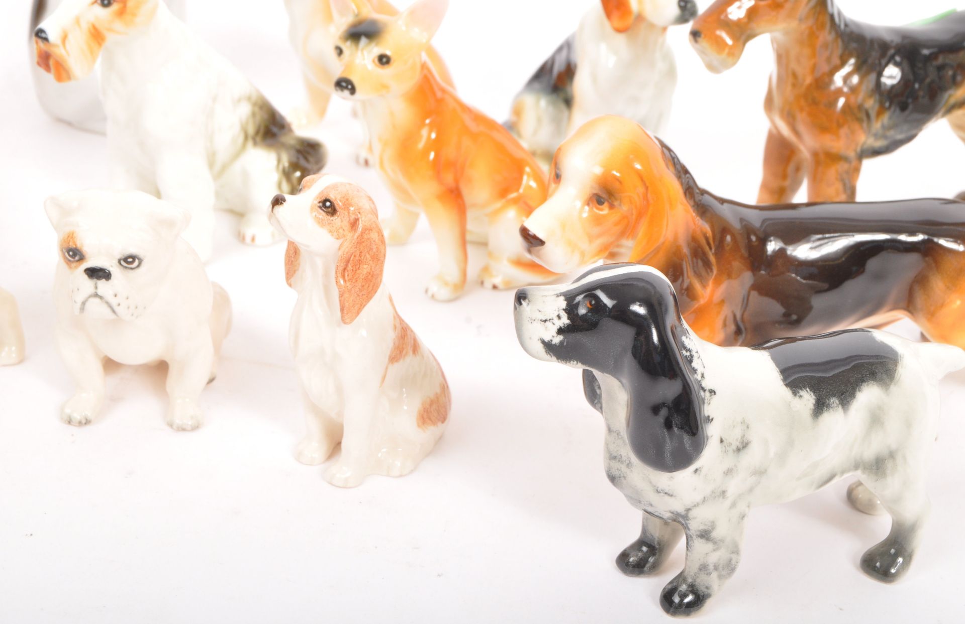 COLLECTION OF VINTAGE PORCELAIN DOGS INCLUDING BESWICK - Image 3 of 7