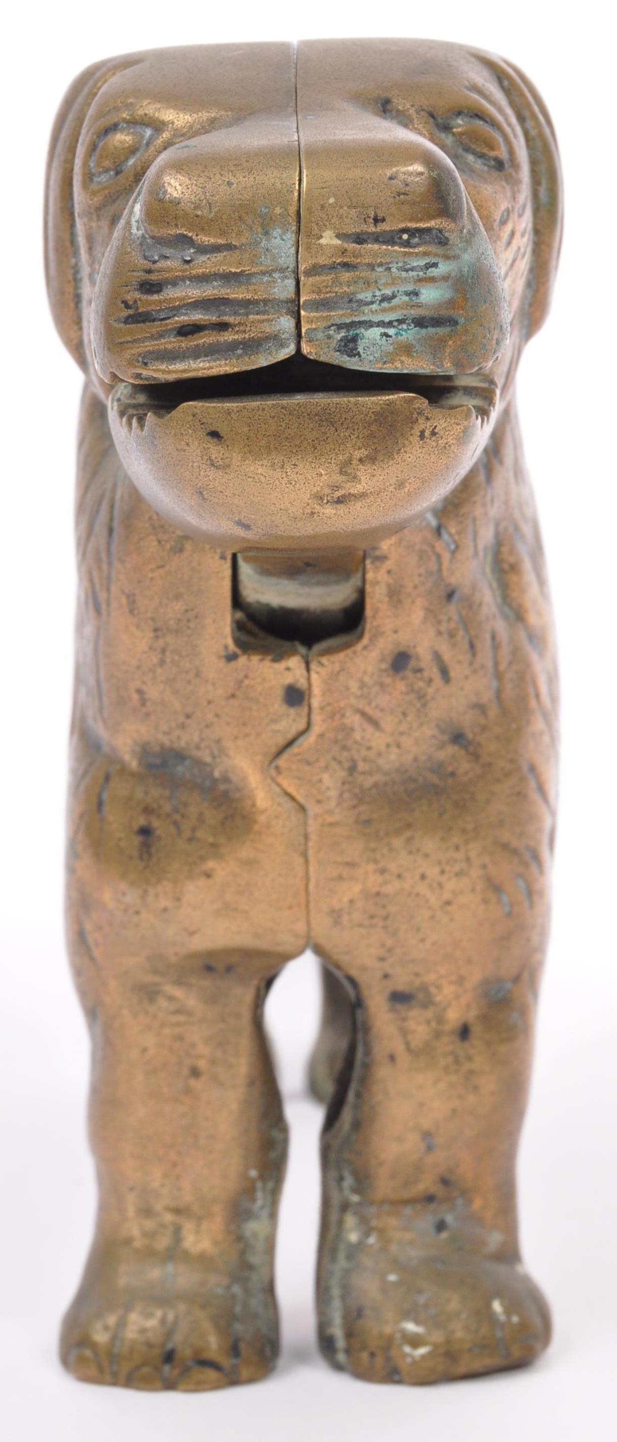 EARLY 20TH CENTURY BRASS DOG NUTCRACKER - Image 2 of 6