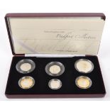 ROYAL MINT PIEDFORT COLLECTION SILVER PROOF COIN SET
