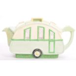 20TH CENTURY BURLEIGH WARE CARAVAN SHAPED TEAPOT