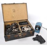 1940S PATHEMATIC 9.5MM CAMERA WITH ACCESSORIES & CARRY CASE