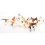 COLLECTION OF VINTAGE PORCELAIN DOGS INCLUDING BESWICK