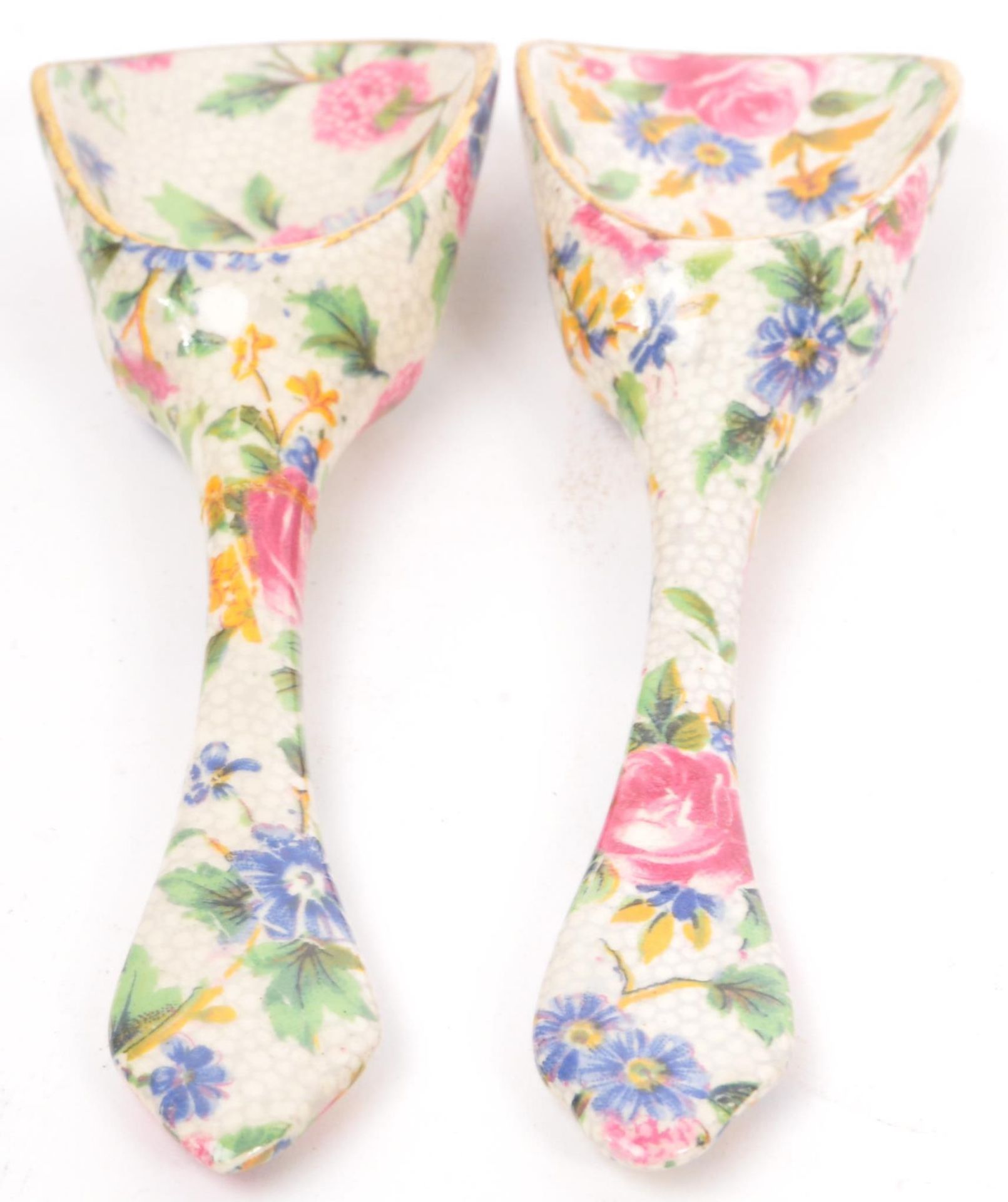 ROYAL WINTON CHINTZ PATTERN TABLE CONDIMENT SHOVELS - Image 3 of 5