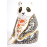 VINTAGE ROYAL CROWN DERBY SILVER SEAL PANDA FIGURINE