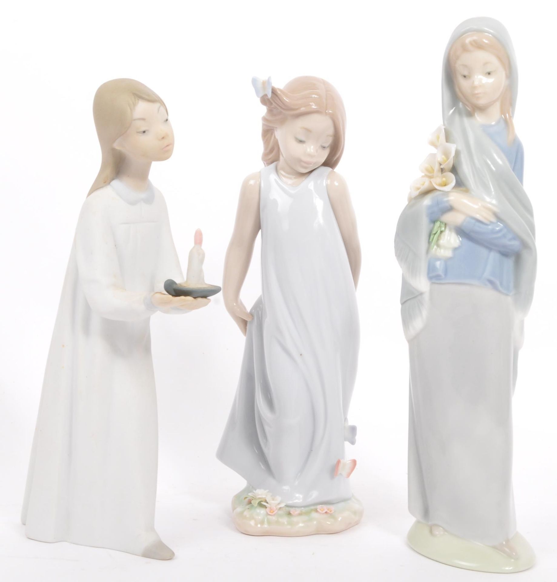 COLLECTION OF SIX VINTAGE NAO BY LLADRO PORCELAIN FIGURINES - Image 4 of 7