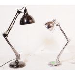 TWO CONTEMPORARY ANGLE POISE TABLE DESK LAMPS