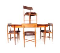 G PLAN - MID 20TH CENTURY EXTENDING DINING TABLE W/ CHAIRS
