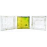 RETRO DESIGN - COLLECTION OF THREE GLASS BLOCKS