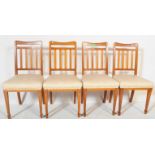 FOUR 1930S GOLDEN OAK COTSWOLD SCHOOL DINING CHAIRS