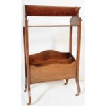 EDWARDIAN CIRCA 1900 OAK BOOK CASE RACK STAND TROUGH