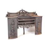 19TH CENTURY VICTORIAN CAST METAL FIREPLACE