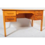 RETRO VINTAGE MINISTRY STYLE OAK DESK WRITING TABLE