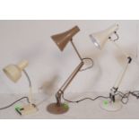 COLLECTION OF MID CENTURY INDUSTRIAL STYLE DESK LIGHTING