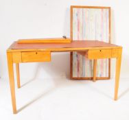PAIR OF AIR MINISTRY MID-CENTURY OAK WRITING TABLE DESKS
