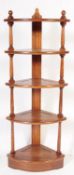 ERCOL GOLDEN DAWN ELM CORNER WHATNOT - ETAGERE.