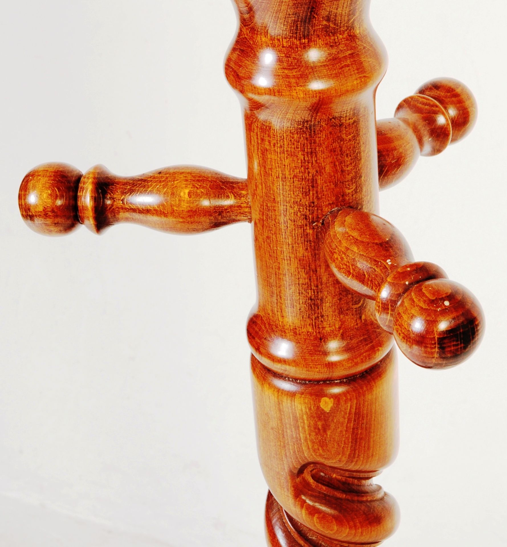 EARLY 20TH CENTURY MAHOGANY HAT STAND - Image 4 of 4