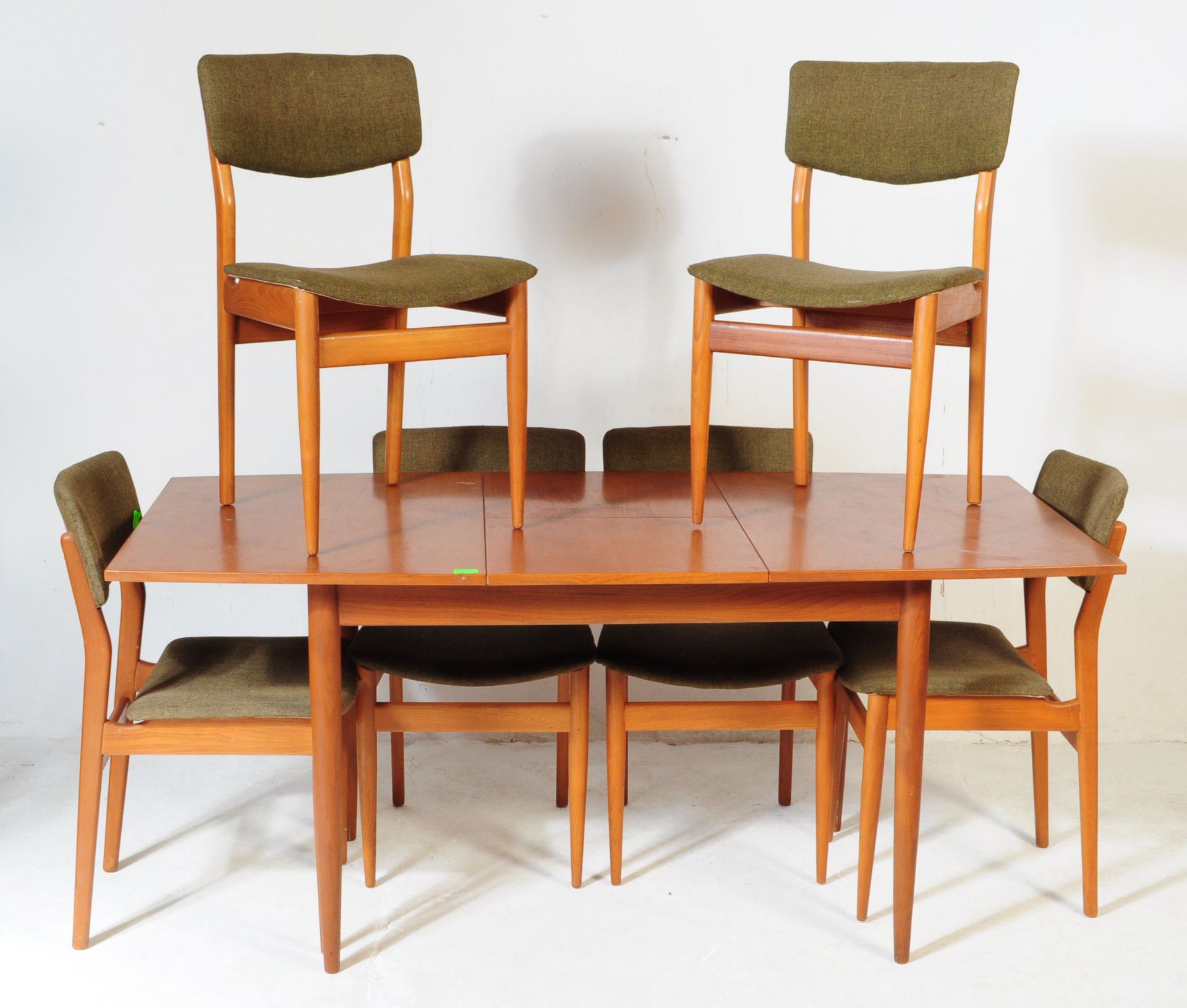 MID CENTURY 1960’S TEAK SCANDART DINING TABLE &CHAIRS - Image 2 of 8