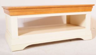 LATE 20TH CENTURY 1980S CONTEMPORARY WOOD COFFEE TABLE