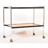 BRITISH MODERN DESIGN - MID CENTURY CHROME HOSTESS TROLLEY