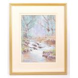 LATE 20TH CENTURY PASTEL WATERFALL PICTURE BY RAY BALKWILL