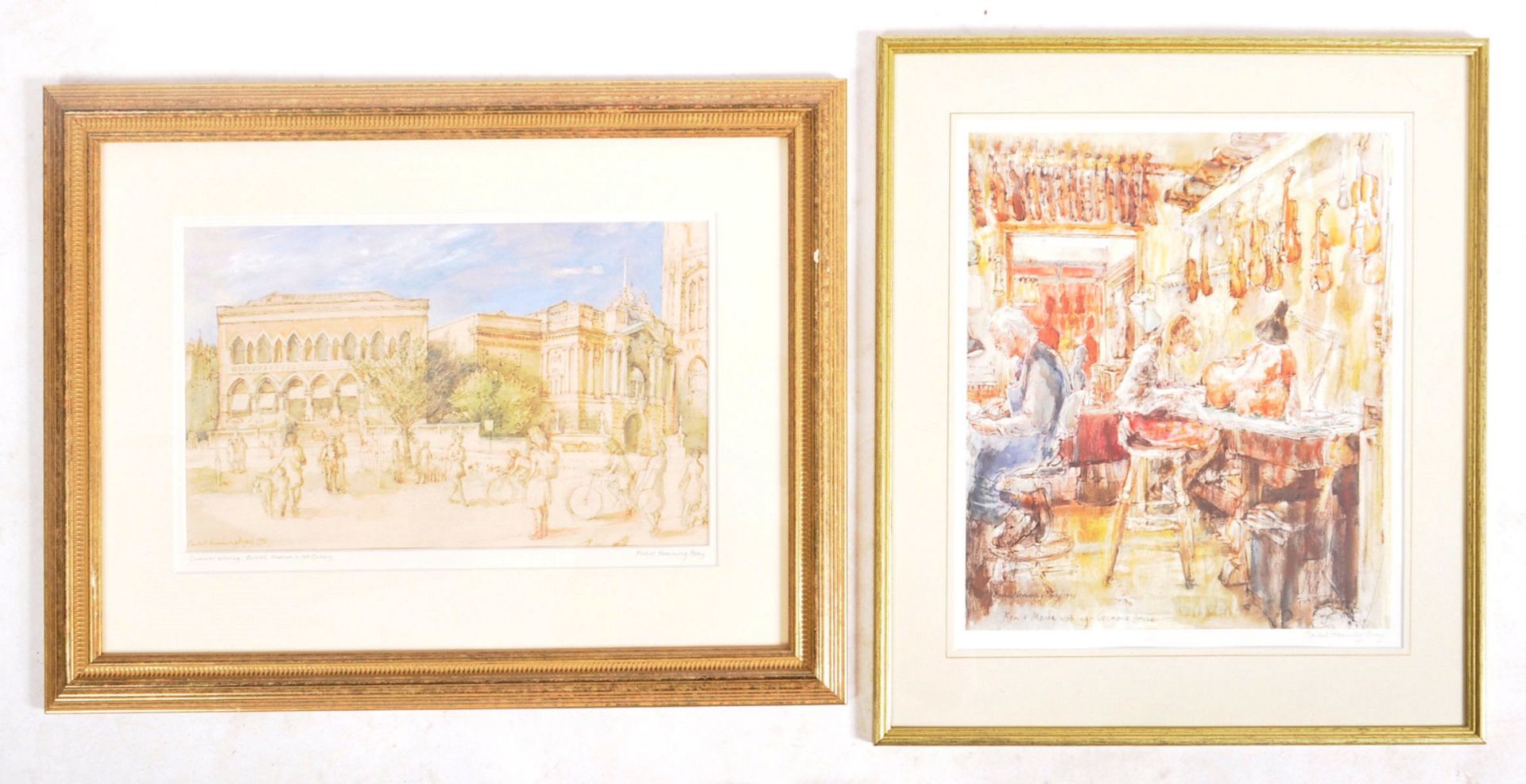 RACHEL HEMMING BRAY - TWO SIGNED & TITLE PRINT ON PAPER