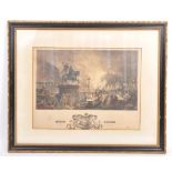 AN EARLY 20TH CENTURY QUEEN SQUARE RIOTS LITHOGRAPH PRINT