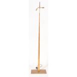 1930S HEAVYWEIGHT ART DECO BRASS FLOOR STANDING LIGHT / LAMP