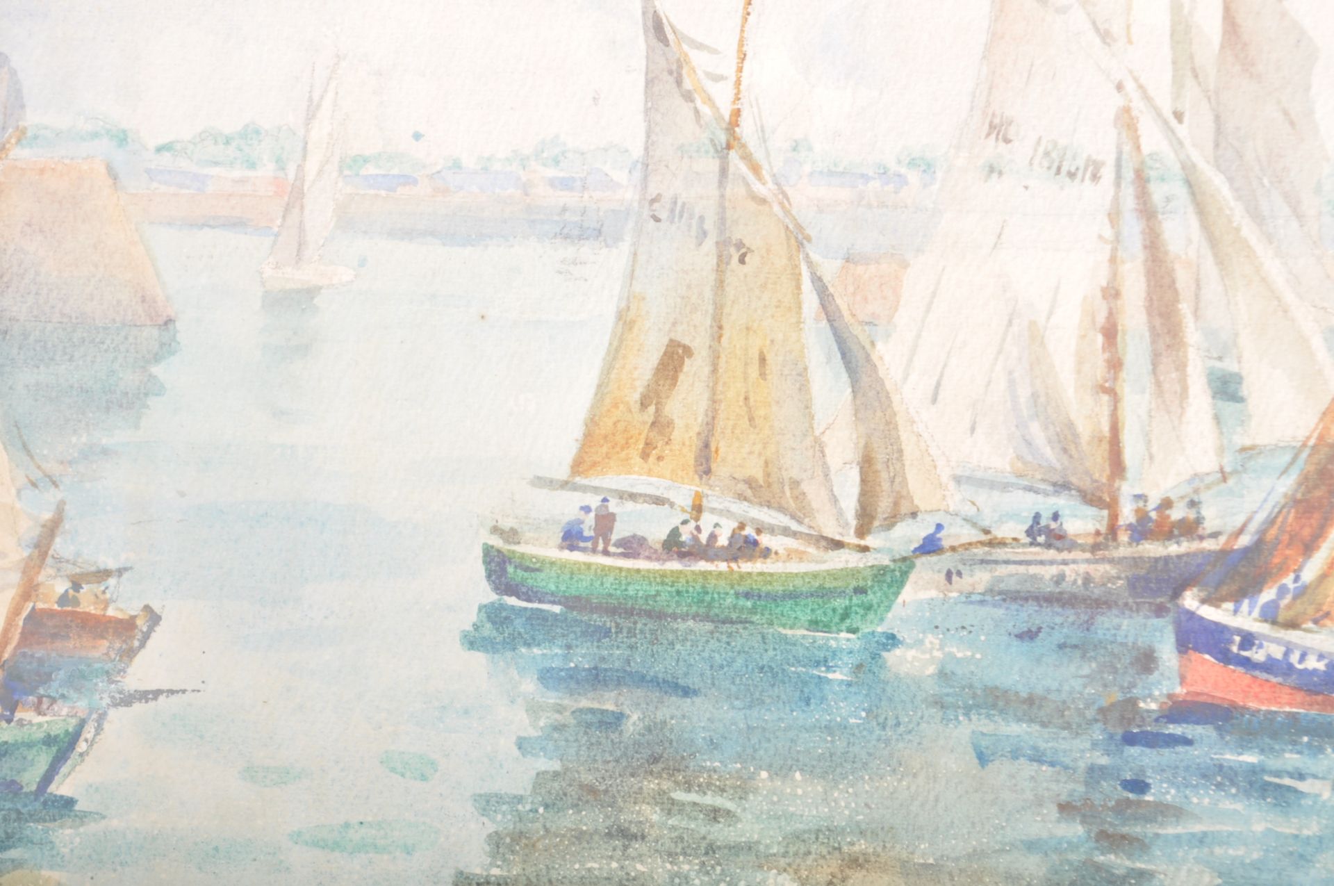 FREDERICK JAMES ALDRIDGE - WATERCOLOUR MARITIME SCENE - Image 2 of 6