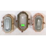 COLLECTION OF INDUSTRUAL PRISMALUX BULKHEAD LAMP LIGHTS