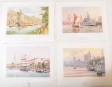 AFTER FRANK SHIPSIDES - COLLECTION FOUR SIGNED PRINTS