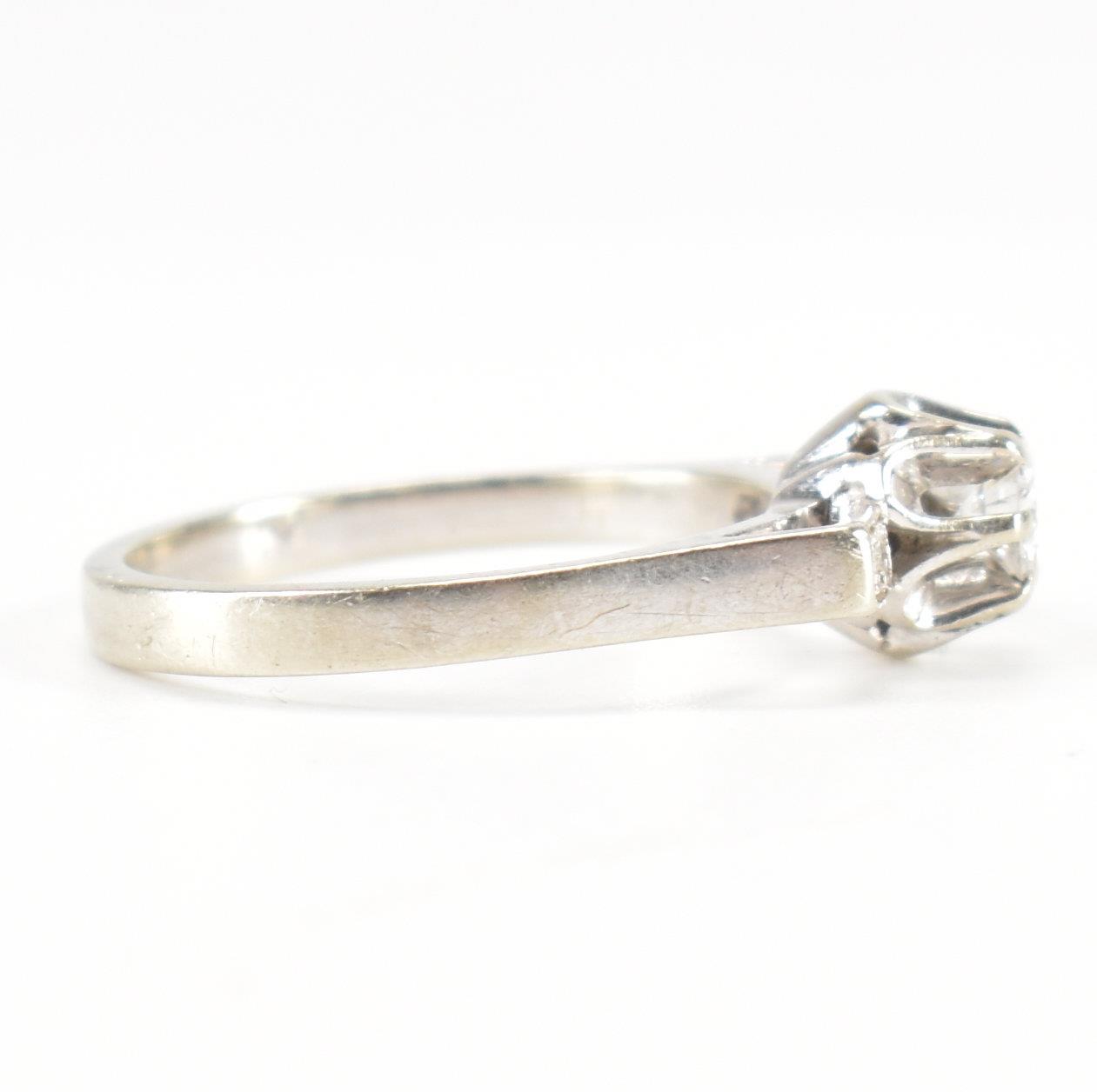 WHITE GOLD & DIAMOND ENGAGEMENT STYLE RING - Image 7 of 10