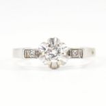 WHITE GOLD & DIAMOND ENGAGEMENT STYLE RING