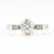 WHITE GOLD & DIAMOND ENGAGEMENT STYLE RING