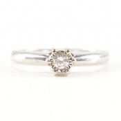 9CT GOLD & DIAMOND SOLITAIRE RING