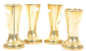 COLLECTION OF FOUR ANTIQUE VICTORIAN BRASS & COPPER GOBLETS