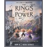 THE RINGS OF POWER - CAST SIGNED 11X14" PHOTO - AFTAL