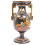 LARGE 19TH CENTURY ASIAN ORIENTAL TWIN HANDLE VASE