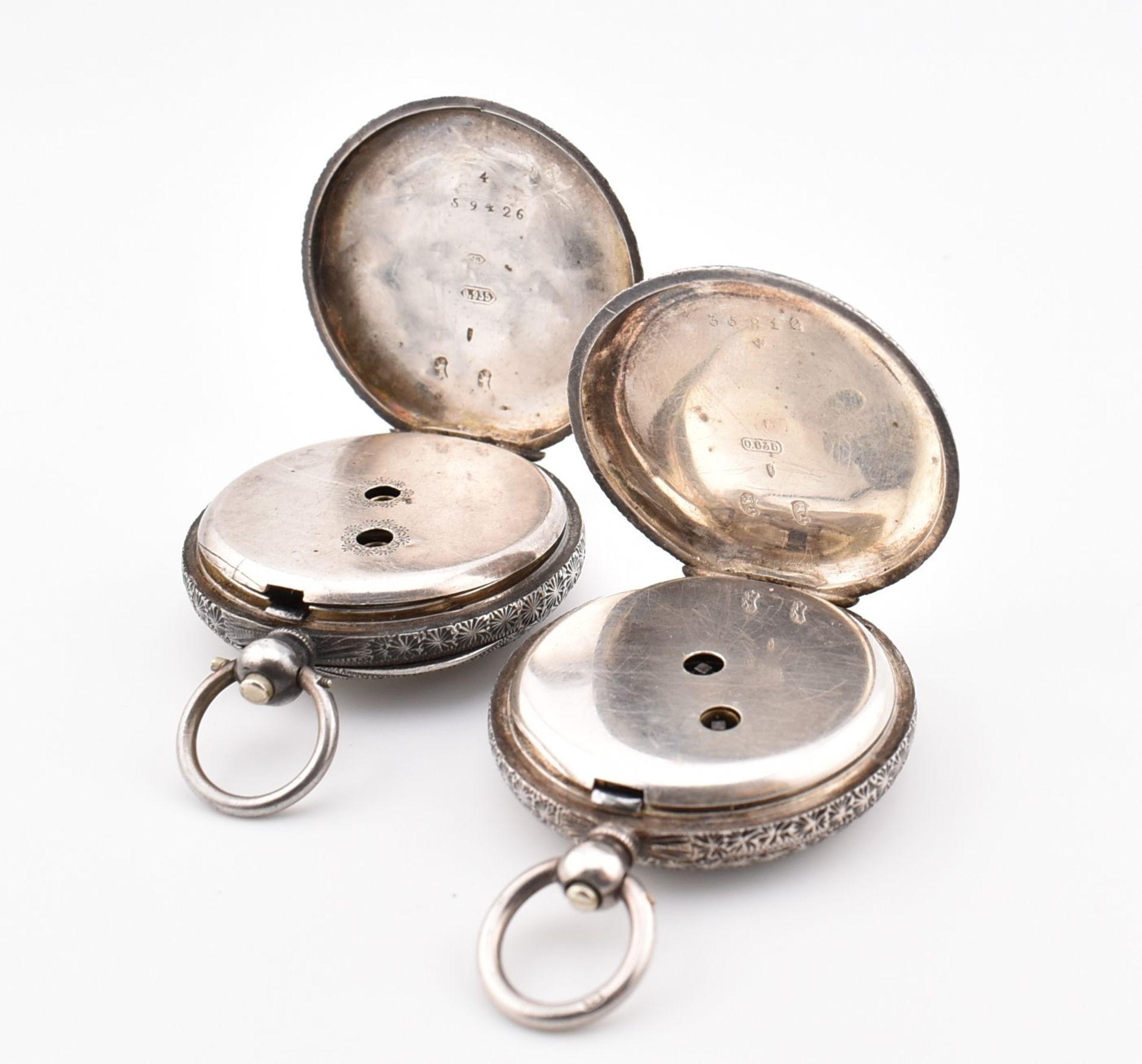 TWO SWISS 935 SILVER POCKET WATCHES 1888 - 1914 - Image 5 of 9