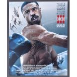 CREED III (2023) - MULTI-SIGNED CAST POSTER - AFTAL AUTHENTICATION