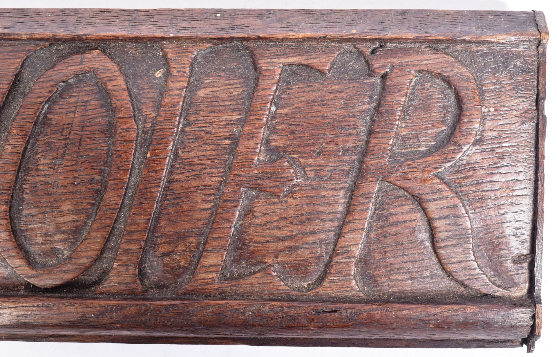 17TH CENTURY OAK CARVED PERSONALISED PANEL - Bild 5 aus 5