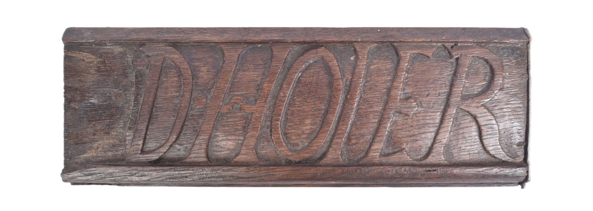 17TH CENTURY OAK CARVED PERSONALISED PANEL