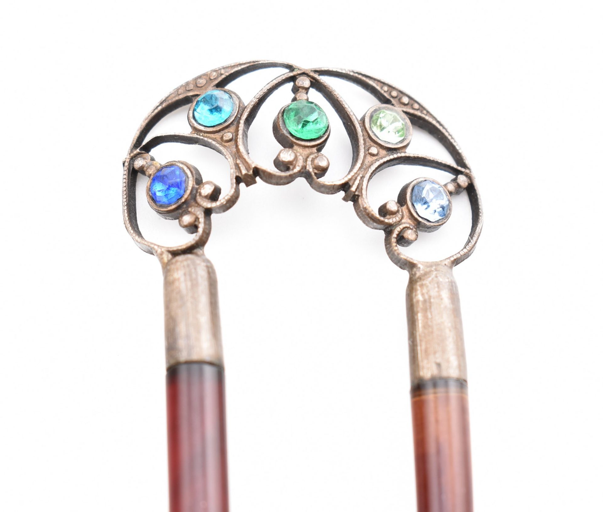 ART NOUVEAU BEJEWELLED HAIR COMBE - Image 3 of 3