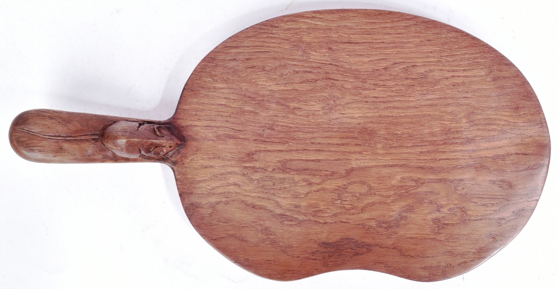 ROBERT 'MOUSEMAN' THOMPSON - OAK CHEESE BOARD - Image 2 of 5