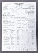 THE MATCH (1999) - TOM SIZEMORE + CAST SIGNED CALL SHEET