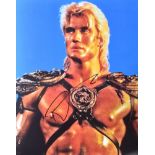 DOLPH LUNDGREN - HE-MAN - AUTOGRAPHED 8X10" PHOTO - ACOA